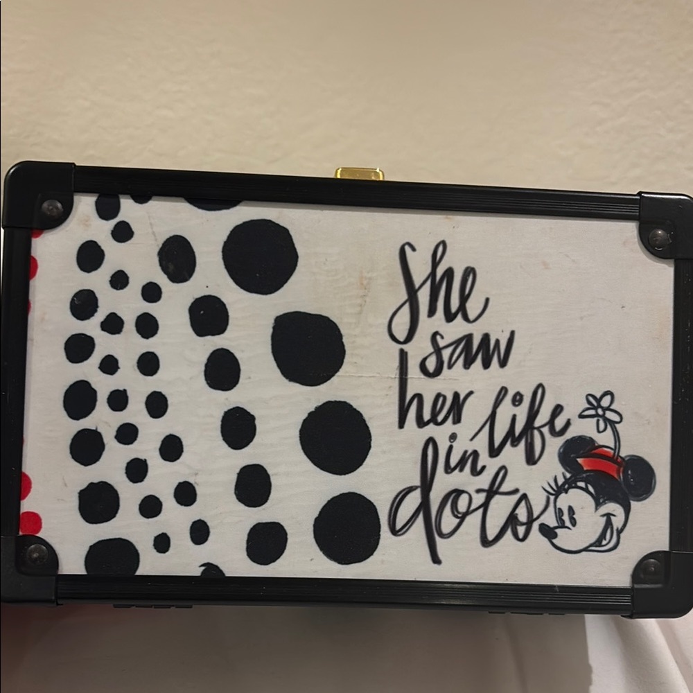 Disney Black and Red Polka Dot Storage Box - Picture 5 of 6